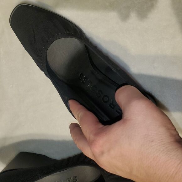 Black Wedge Slip On Sz 9.5 10 Stretch, New in Box Aerosoles Airie Normcore - Picture 8 of 10